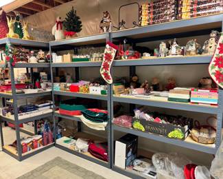 Large selection of Christmas decor