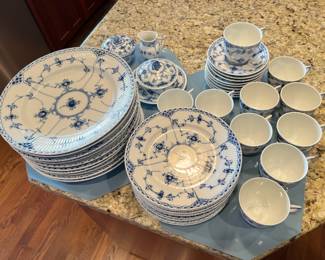 Royal Copenhagen ‘Blue Fluted - Half Lace’ tableware
