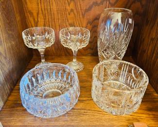 Quality crystal including Rogaska and Waterford