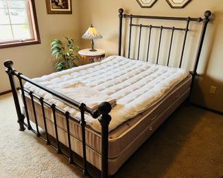Wesley Allen Queen Size antique style iron bed. 