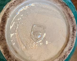 Antique Majolica pitcher with Swan in Reeds, in excellent condition