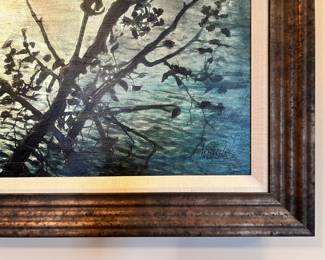 Original Lee Reynolds Heron painting