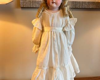 Antique German porcelain doll, attributed to Simon Halbig
