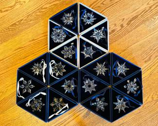 Swarovski crystal ornaments consisting of 1996 and 1998-2014