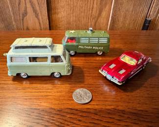 Vintage Corgi Toys, including a Chevrolet Corvette Sting Ray