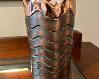 Lisa Smith for Nambe copper vase