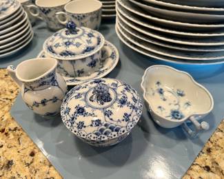 Royal Copenhagen ‘Blue Fluted - Half Lace’ tableware