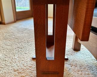 Stickley drop leaf end table