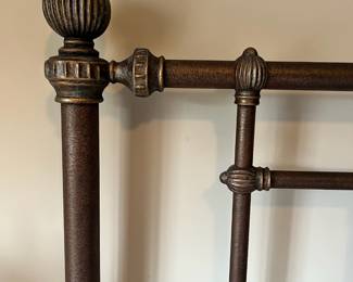 Wesley Allen Queen Size antique style iron bed. 