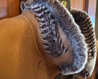Beautiful ladies shearling coat from Ribnick Furs