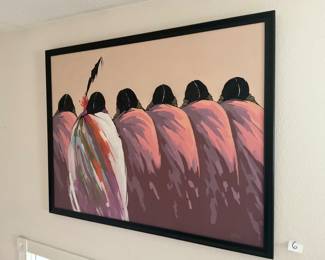 Diane O’Leary (Comanche Tribe)                                   Original Oil on Canvas 36” x 48”