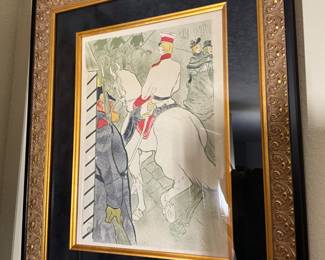 Toulouse-Lautrec lithograph printed in colors on wove paper, “Babylone D’Allemagne”, 11” x 13”