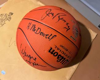 1983 Blazers signed basketball