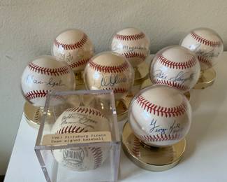 Autographed baseballs, 1963 Pirates Team signed baseball
