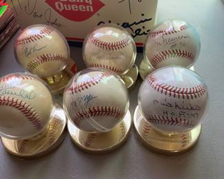 Signed baseballs