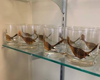 Couroc Road Runner Glassware (there's also a matching tray)