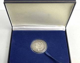 1896-O Morgan Silver Dollar in Box