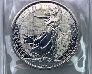 1oz Troy Silver 2023 Britannia .999