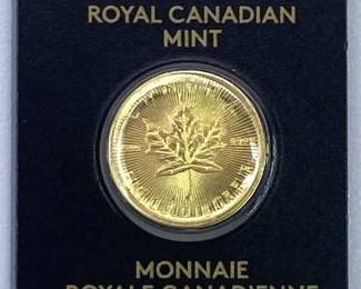 2023 Gold 1g Maple, Canada .9999 Carded