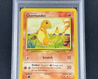 1999 Pokemon Charmander Base PSA 9 MINT