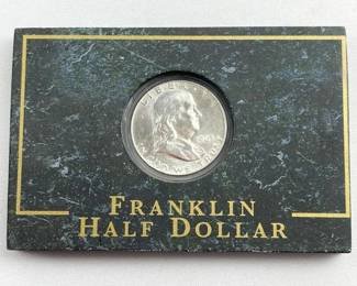 1963-D Franklin Silver Half Dollar in Granite