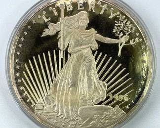 4oz Troy Silver Round, St. Gaudens Style .999