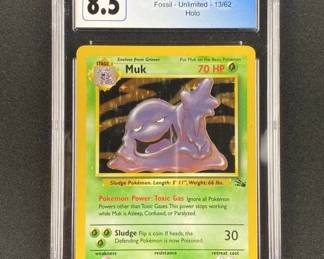 1999 Pokemon Muk Holo Fossil CGC 8.5
