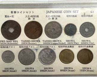 Vintage Japanese Meiji - Showa Era Coins