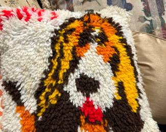 Vintage Shag Handmade Pillow