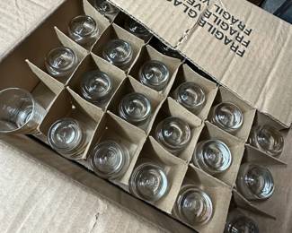 Boxes of Shot Glasses