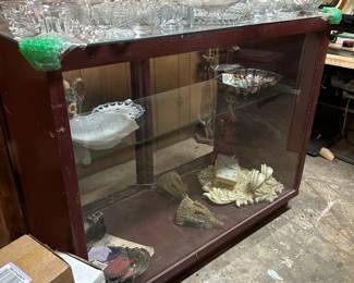 Glass Front & Wood Cabinet Display