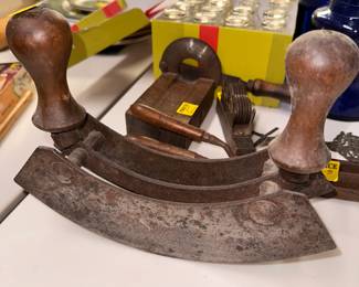 Antique double blade Chef's herb chopper