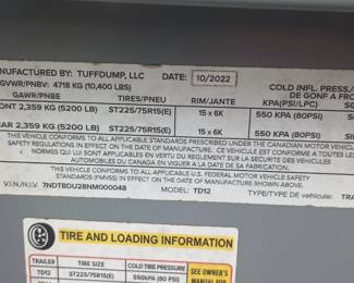 Placard for Tuffdump