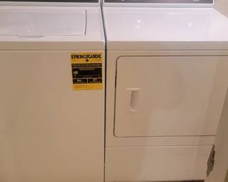 TOP OF THE LINE TOP LOAD WASHER AND DRYER BY SPEED QUEEN, 2019 MODEL.  SUPER LOW MILES $2,000 NEW PURCHASE PRICE FROM HERB SNOW & APPLIANCES