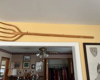 Pitchfork made from a single root. 