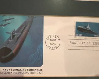 Naval postcard in a frame