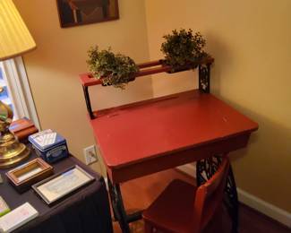 Antique  School  Desk