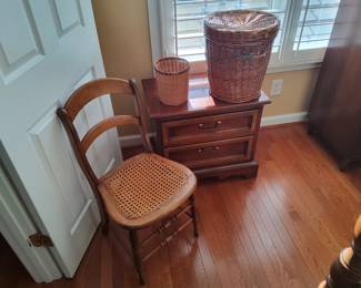 Vintage Caned Seat Side Chair