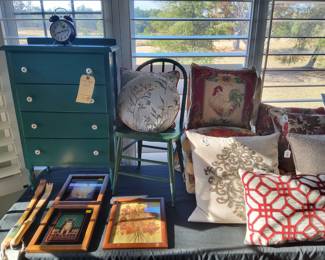 Vintage Painted Children's Furniture, Accessories and Pillows