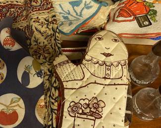 Vintage cheerful kitchen items