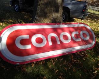 Conoco Gas Station Advertising Lighted Signage