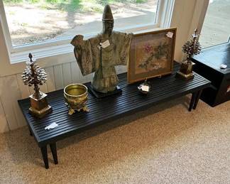 Expandable Mid Century bench - very zen place
