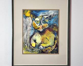 Fantastic Oil on Paper by unknown artist F. Lois