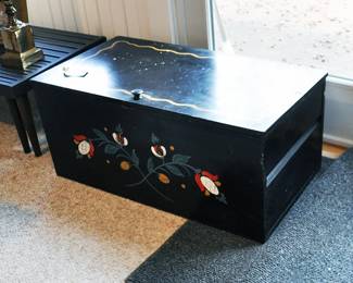 Handpainted metal box