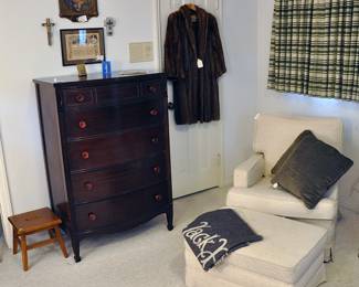 Small mink coat, a visit with the pope, 1940s chest from North Carolina