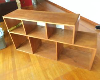 $75 TODAY SUNDAY PRICE (Mid-Century Modern style hardwood table/storage unit