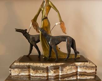 After Professor Otto Poertzel (1876-1963) "Aristocrats" Bronze