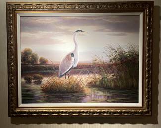 Large Crane Painting