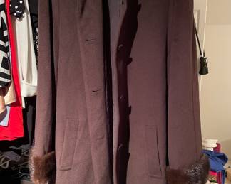 Morris Kaye and Son’s Fur Trim Coat