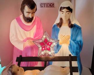 The Holy Family Nativity Blow Molds